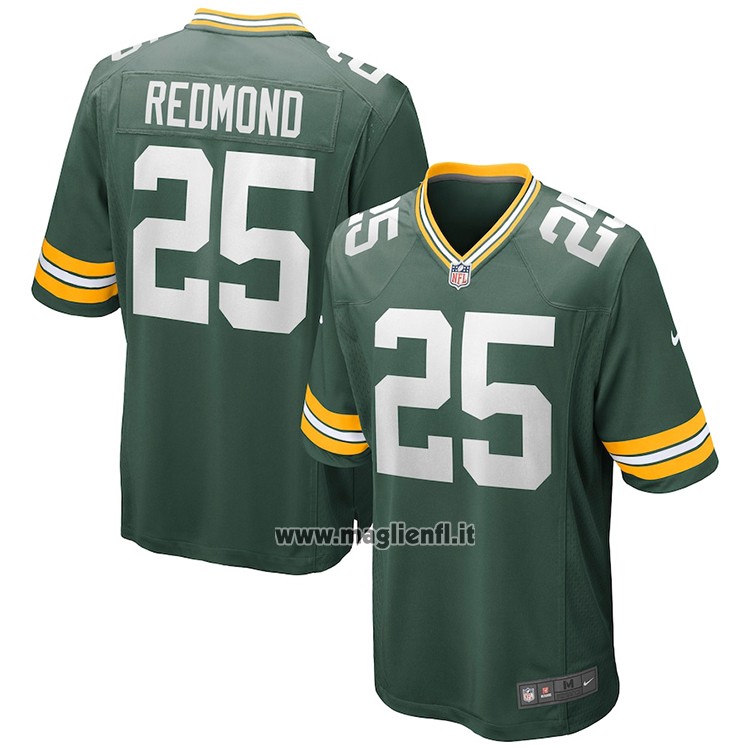 Maglia NFL Game Green Bay Packers Will Redmond Verde